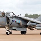 The Harrier II has its maiden flight